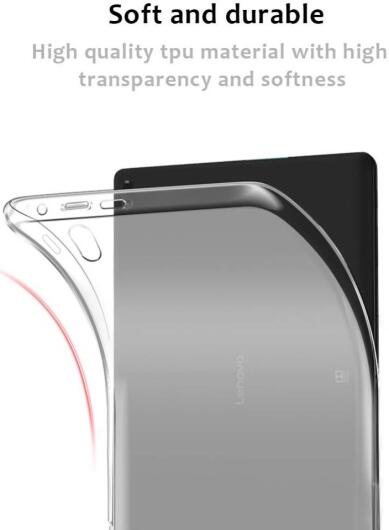 Lenovo Tab E10 Crystal Clear TPU Hoes Transparant afbeelding 3