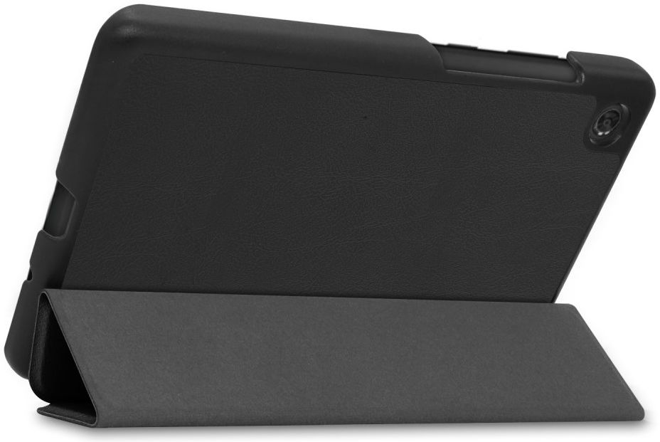Lenovo Tab M7 Hoesje Tri-Fold Book Case met Standaard Zwart afbeelding 10