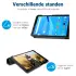 Lenovo Tab M7 Hoesje Tri-Fold Book Case met Standaard Zwart afbeelding 5