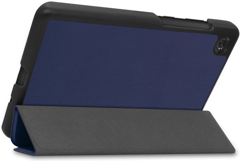 Lenovo Tab M7 Hoesje Tri-Fold Book Case met Standaard Blauw afbeelding 7