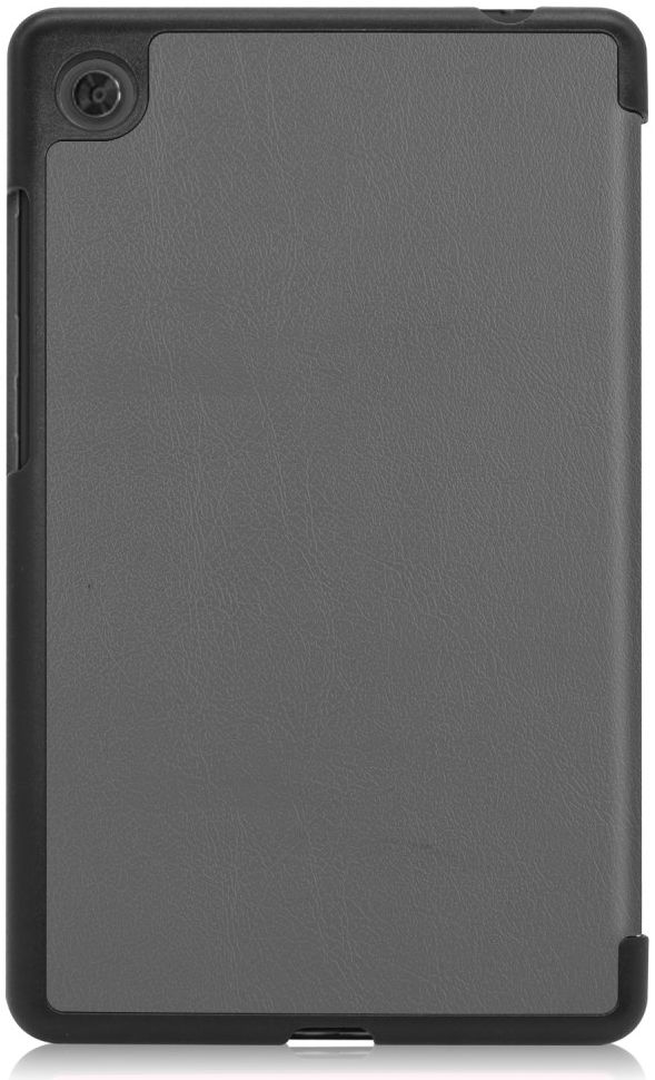 Lenovo Tab M7 Hoesje Tri-Fold Book Case met Standaard Grijs afbeelding 8