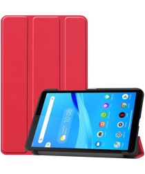 Lenovo Tab M7 Hoesje Tri-Fold Book Case met Standaard Rood