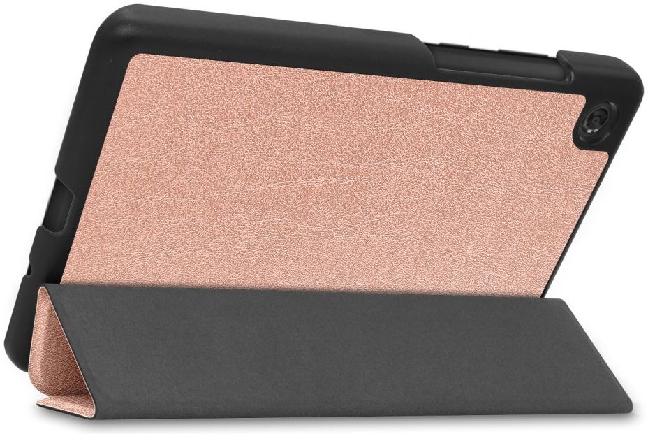 Lenovo Tab M7 Hoesje Tri-Fold Book Case met Standaard Roze Goud afbeelding 7