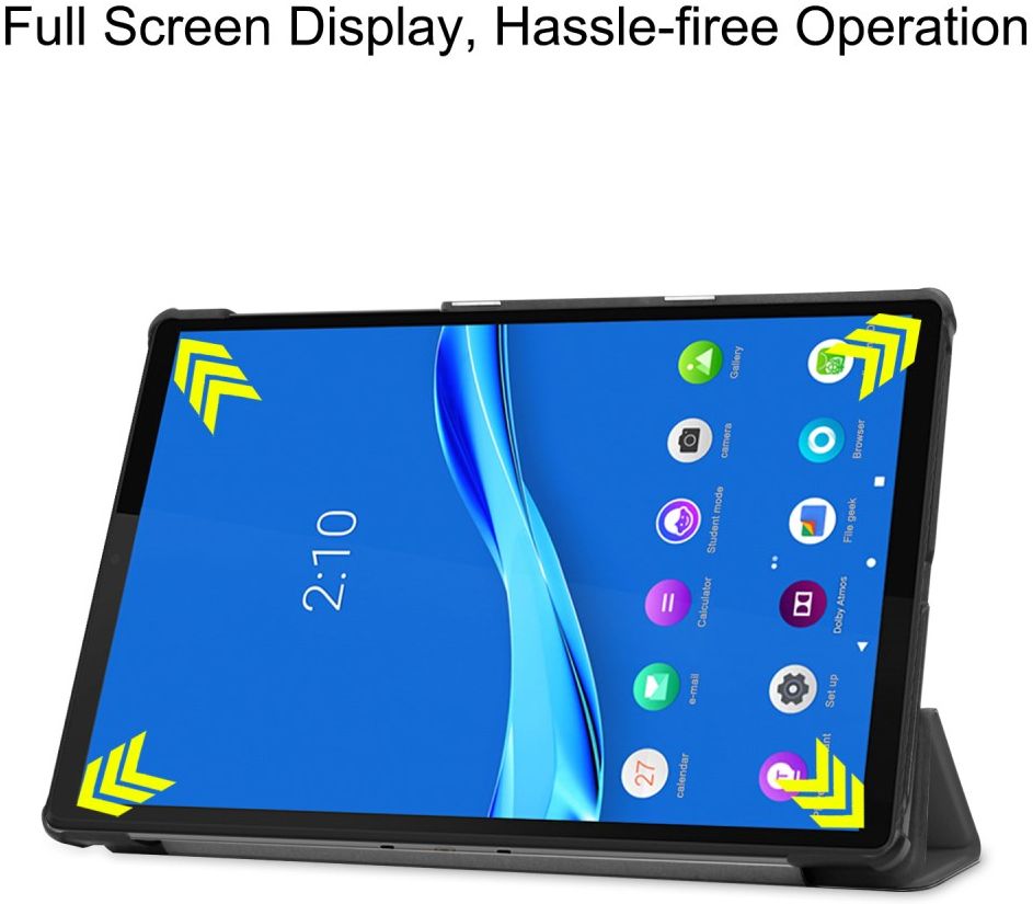 Lenovo Tab M10 Plus / FHD Plus Hoes Book Case Tri-Fold Grijs afbeelding 7