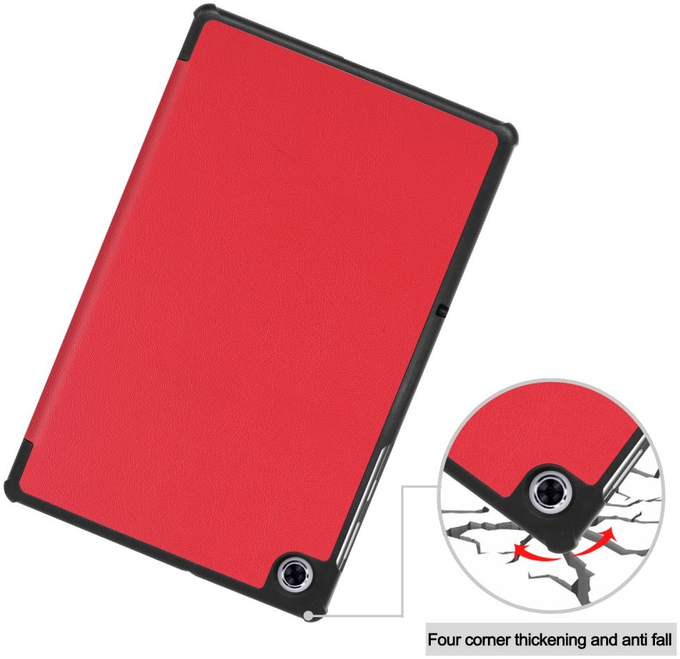 Lenovo Tab M10 Plus / FHD Plus Hoes Book Case Tri-Fold Rood afbeelding 9