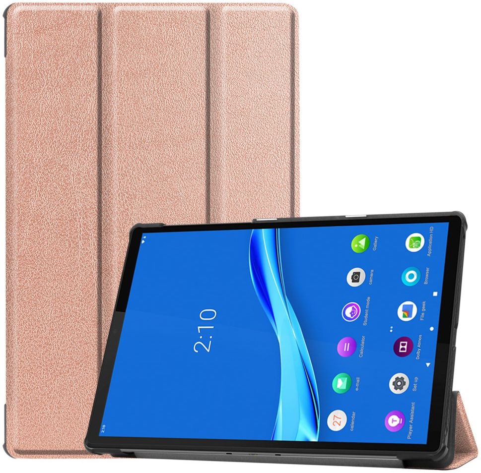 Lenovo Tab M10 Plus / FHD Plus Hoes Book Case Tri-Fold Roze Goud afbeelding 1