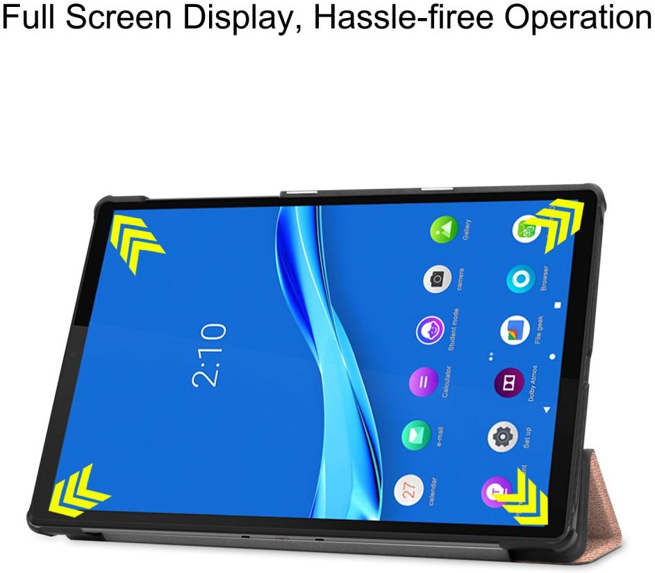 Lenovo Tab M10 Plus / FHD Plus Hoes Book Case Tri-Fold Roze Goud afbeelding 6
