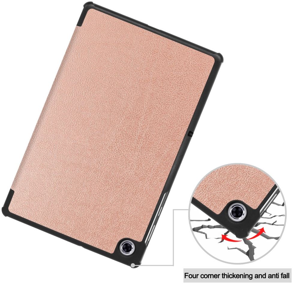 Lenovo Tab M10 Plus / FHD Plus Hoes Book Case Tri-Fold Roze Goud afbeelding 9