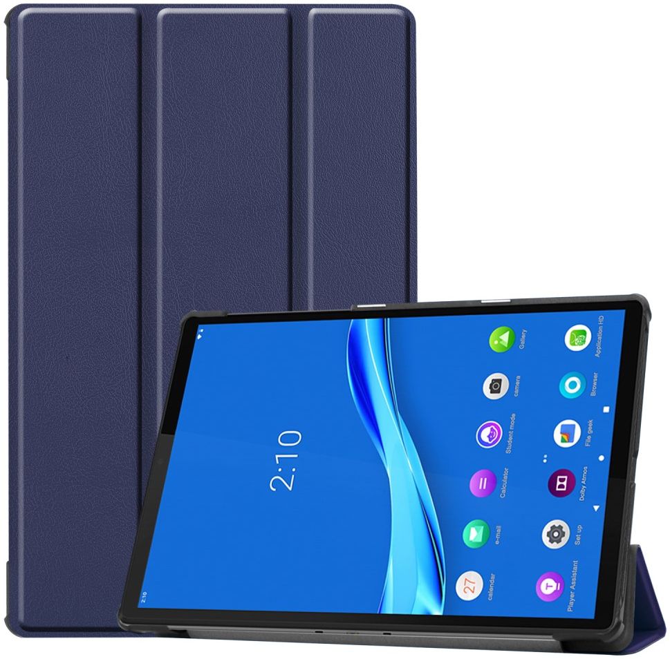 Lenovo Tab M10 Plus / FHD Plus Hoes Book Case Tri-Fold Blauw afbeelding 1