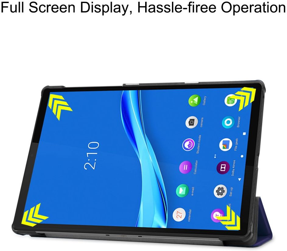 Lenovo Tab M10 Plus / FHD Plus Hoes Book Case Tri-Fold Blauw afbeelding 7