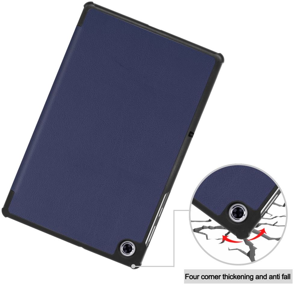 Lenovo Tab M10 Plus / FHD Plus Hoes Book Case Tri-Fold Blauw afbeelding 3