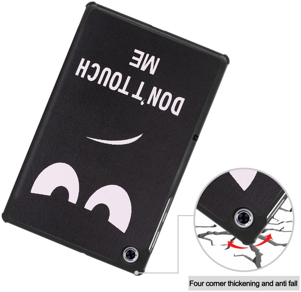 Lenovo Tab M10 Plus / FHD Plus Hoes Tri-Fold met Do Not Touch Me Print afbeelding 3