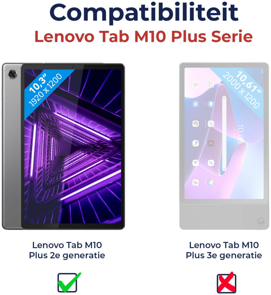 Lenovo Tab M10 Plus / FHD Plus Hoes Tri-Fold met Eiffeltoren Print afbeelding 10