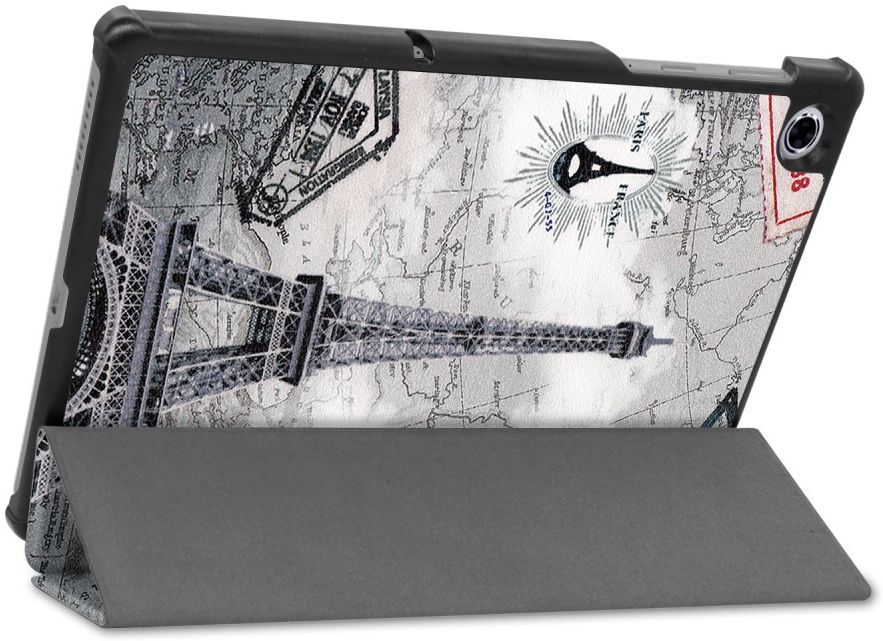Lenovo Tab M10 Plus / FHD Plus Hoes Tri-Fold met Eiffeltoren Print afbeelding 7