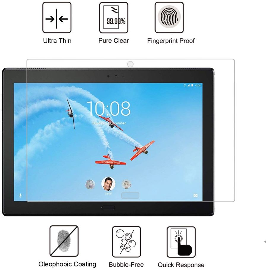 Lenovo Tab P10 Tempered Glass Screen Protector afbeelding 2