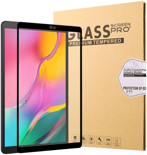 Samsung Galaxy Tab A 10.1 (2019) Tempered Glass Screen Protector Zwart afbeelding 1