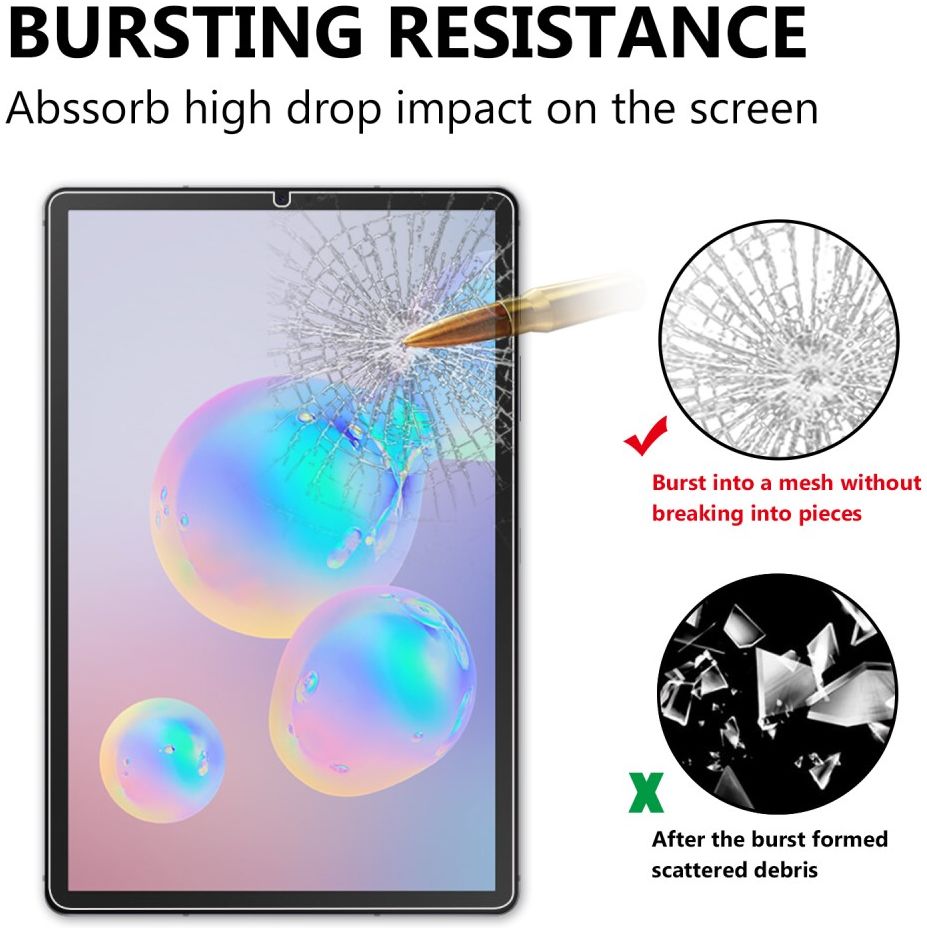 Samsung Galaxy Tab S6 Lite Tempered Glass 9H Screen Protector afbeelding 2