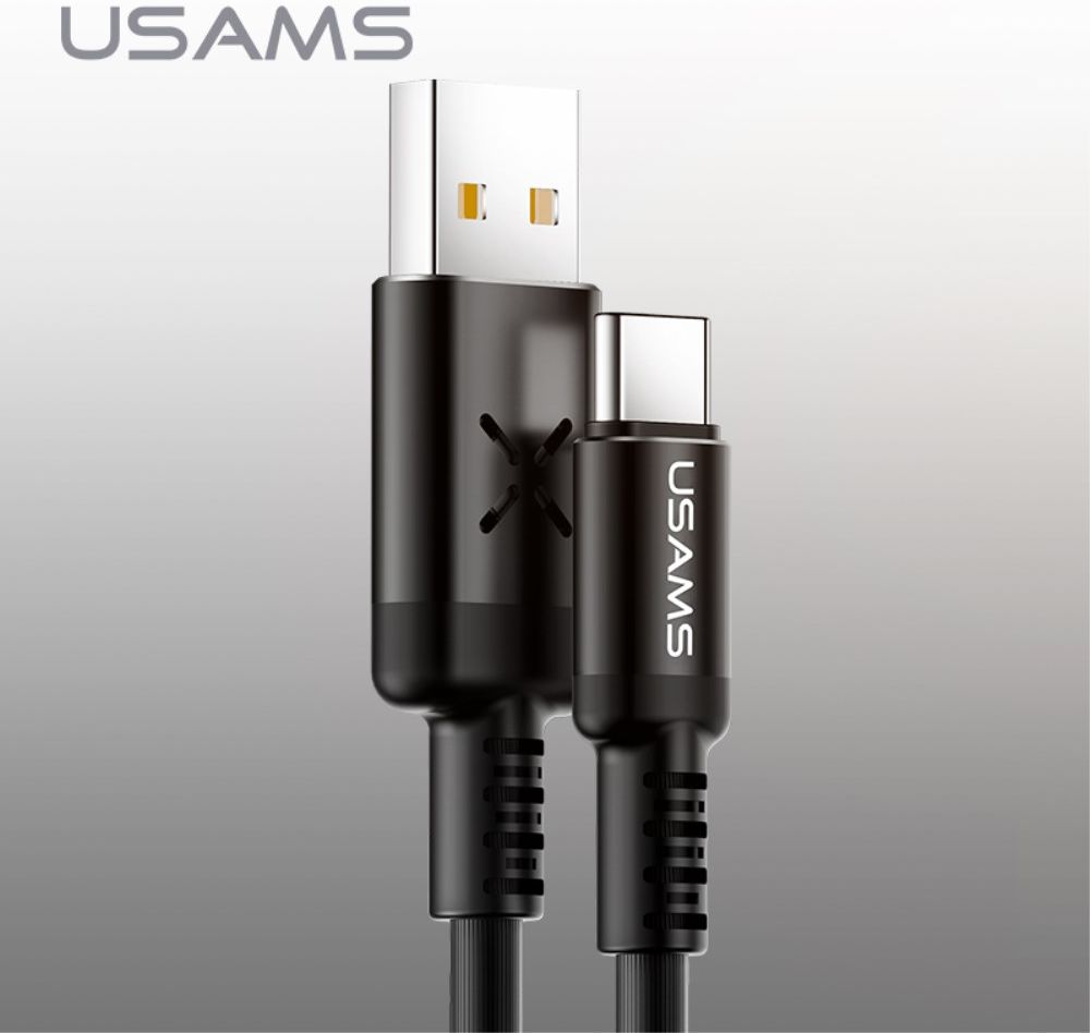 USAMS Slimme USB-C Led Kabel 1 Meter Zwart afbeelding 9