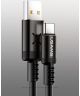 USAMS Slimme USB-C Led Kabel 1 Meter Wit