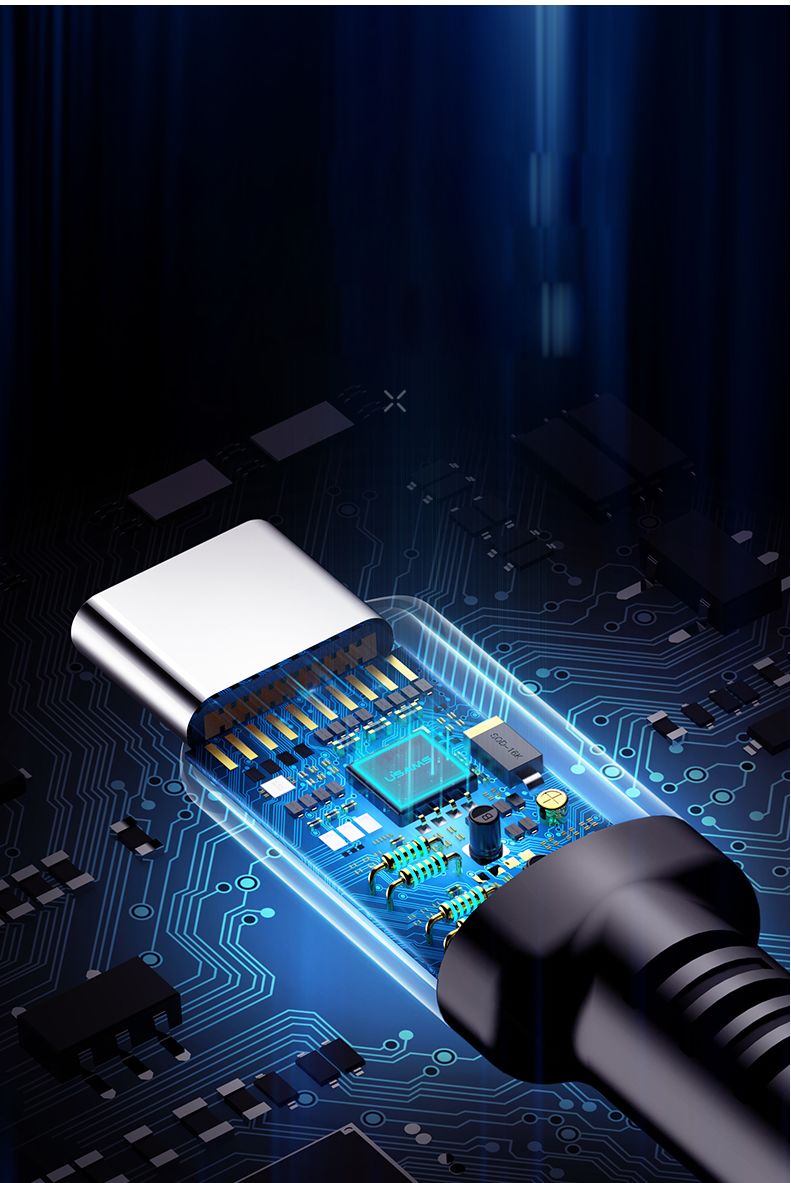 USAMS Slimme USB-C Led Kabel 1 Meter Wit afbeelding 6