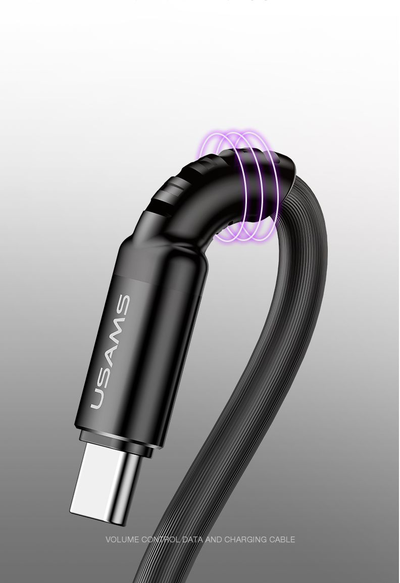 USAMS Slimme USB-C Led Kabel 1 Meter Wit afbeelding 9