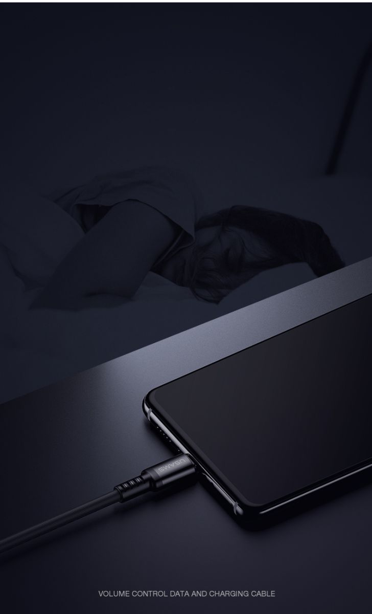 USAMS Slimme USB-C Led Kabel 1 Meter Wit afbeelding 11