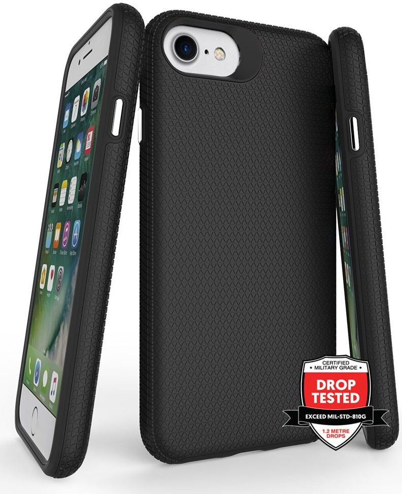 XquisiteCase ProGrip Apple iPhone SE (2020) Hoesje Zwart afbeelding 1