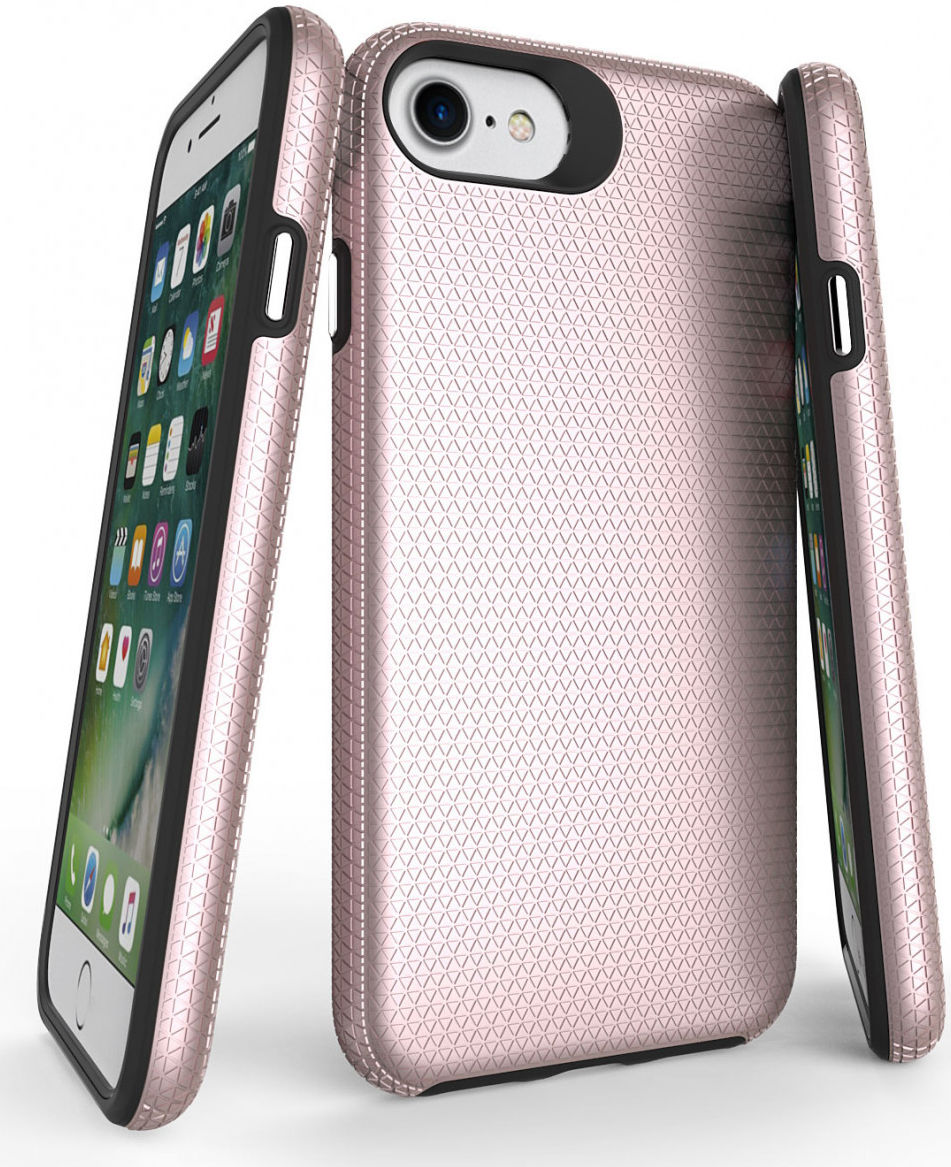 XquisiteCase ProGrip Apple iPhone SE (2020) Hoesje Roze Goud afbeelding 10