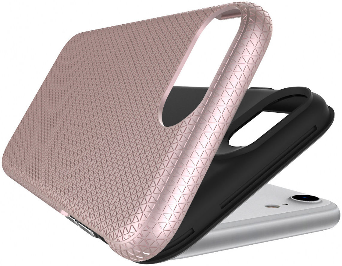 XquisiteCase ProGrip Apple iPhone SE (2020) Hoesje Roze Goud afbeelding 2