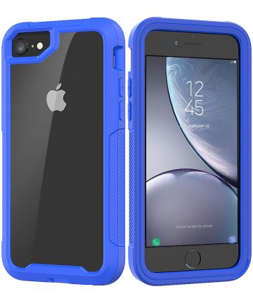 Apple iPhone SE 2020 Hoesje Hybride Bumper Donkerblauw Hoesjes