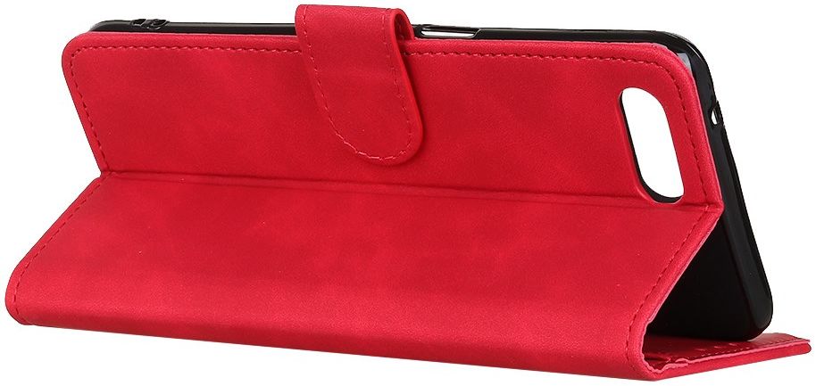 KHAZNEH iPhone 7/8/SE 2020/2022 Hoesje Retro Wallet Book Case Rood afbeelding 7