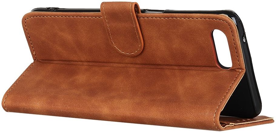 KHAZNEH Apple iPhone 7/8/SE 2020 Hoesje Retro Wallet Book Case Bruin afbeelding 8