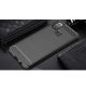 Samsung Galaxy M21 Hoesje Geborsteld TPU Zwart