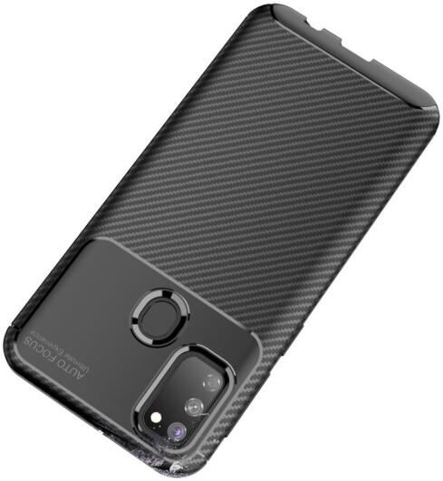 Samsung Galaxy M21 Hoesje Geborsteld Carbon Zwart afbeelding 8
