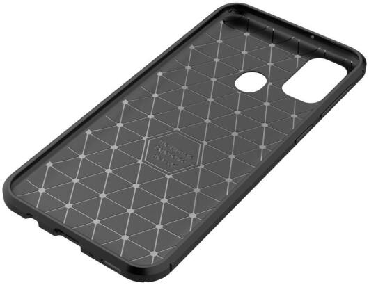 Samsung Galaxy M21 Hoesje Geborsteld Carbon Zwart afbeelding 10