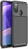 Samsung Galaxy M21 Hoesje Geborsteld Carbon Zwart afbeelding 1