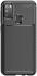 Samsung Galaxy M21 Hoesje Geborsteld Carbon Zwart afbeelding 6