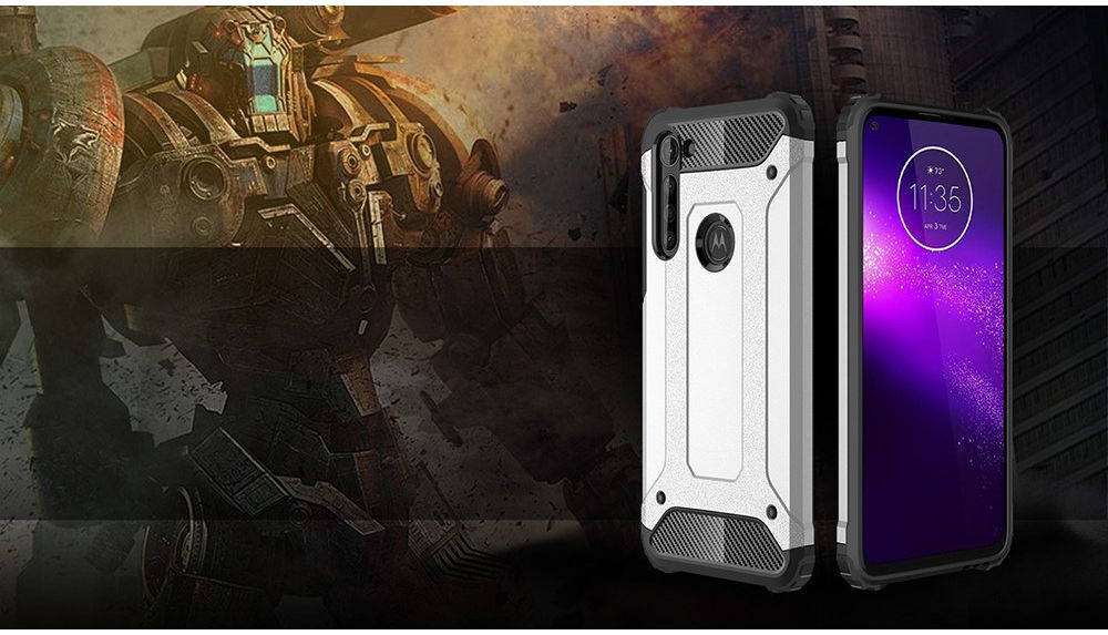 Motorola Moto G8 Power Hoesje Shock Proof Hybride Back Cover Roze Goud afbeelding 8