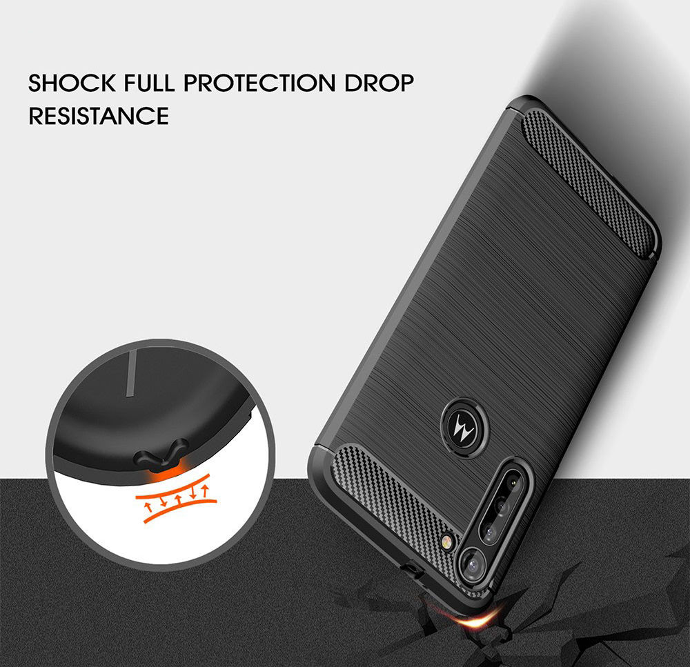 Motorola Moto G8 Power Hoesje Geborsteld TPU Rood afbeelding 3