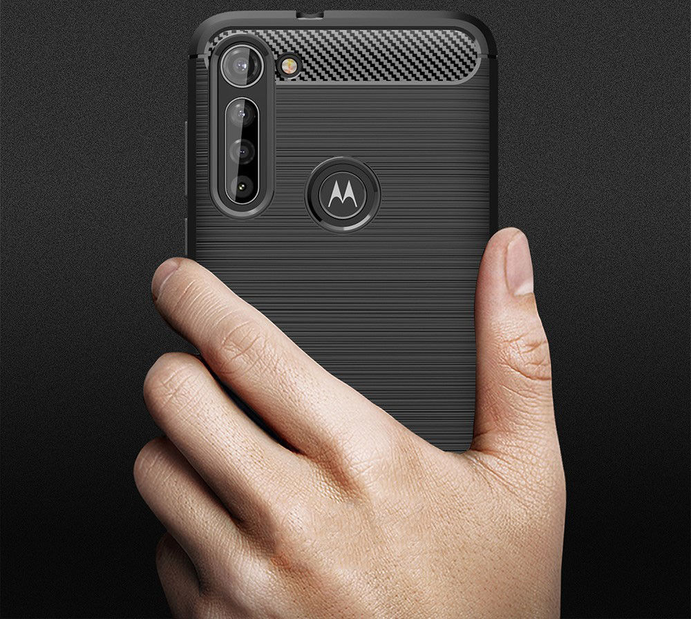 Motorola Moto G8 Power Hoesje Geborsteld TPU Rood afbeelding 5