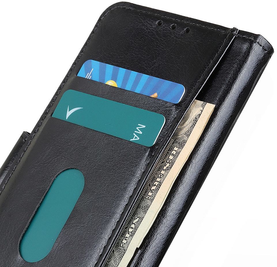 Motorola Moto G8 Power Hoesje Portemonnee Kunstleer Zwart afbeelding 8
