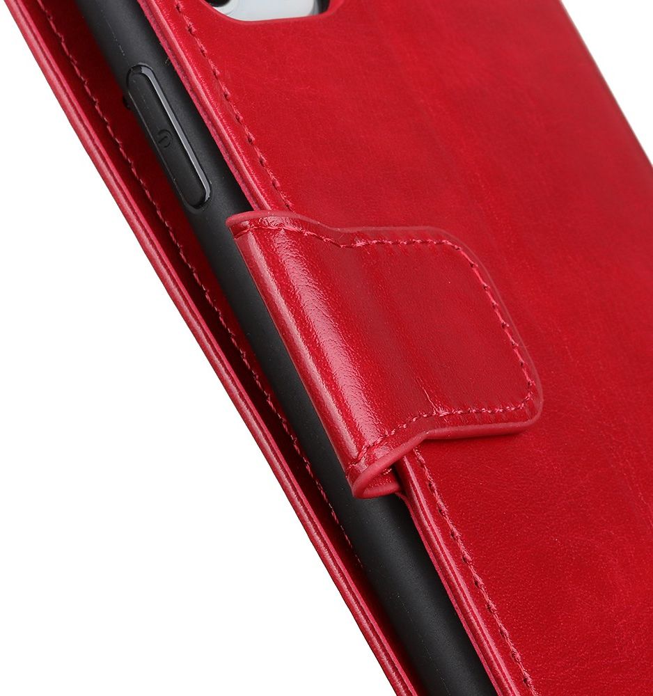 Motorola Moto G8 Power Hoesje Portemonnee Kunstleer Rood afbeelding 7