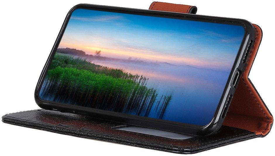 Motorola Moto G8 Power Portemonnee Hoesje Splitleer Zwart afbeelding 6