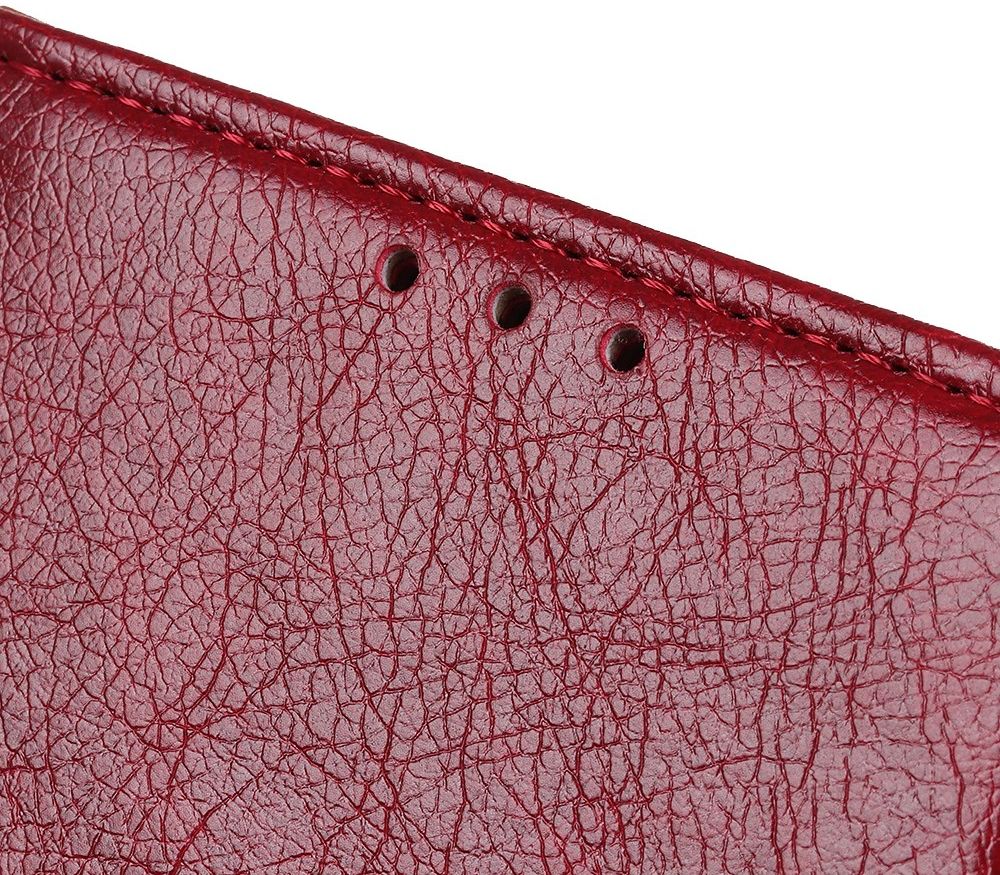 Motorola Moto G8 Power Portemonnee Hoesje Splitleer Rood afbeelding 10