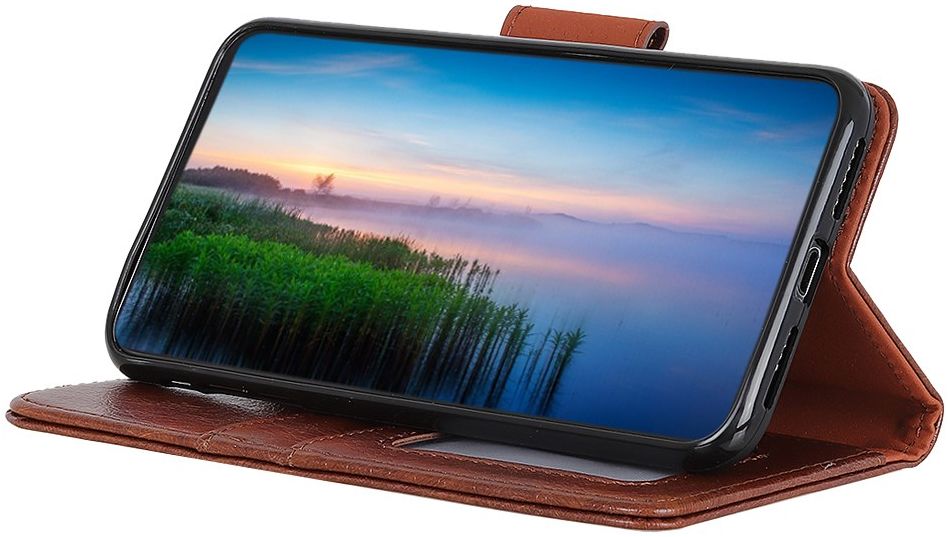 Motorola Moto G8 Power Portemonnee Hoesje Splitleer Bruin afbeelding 7