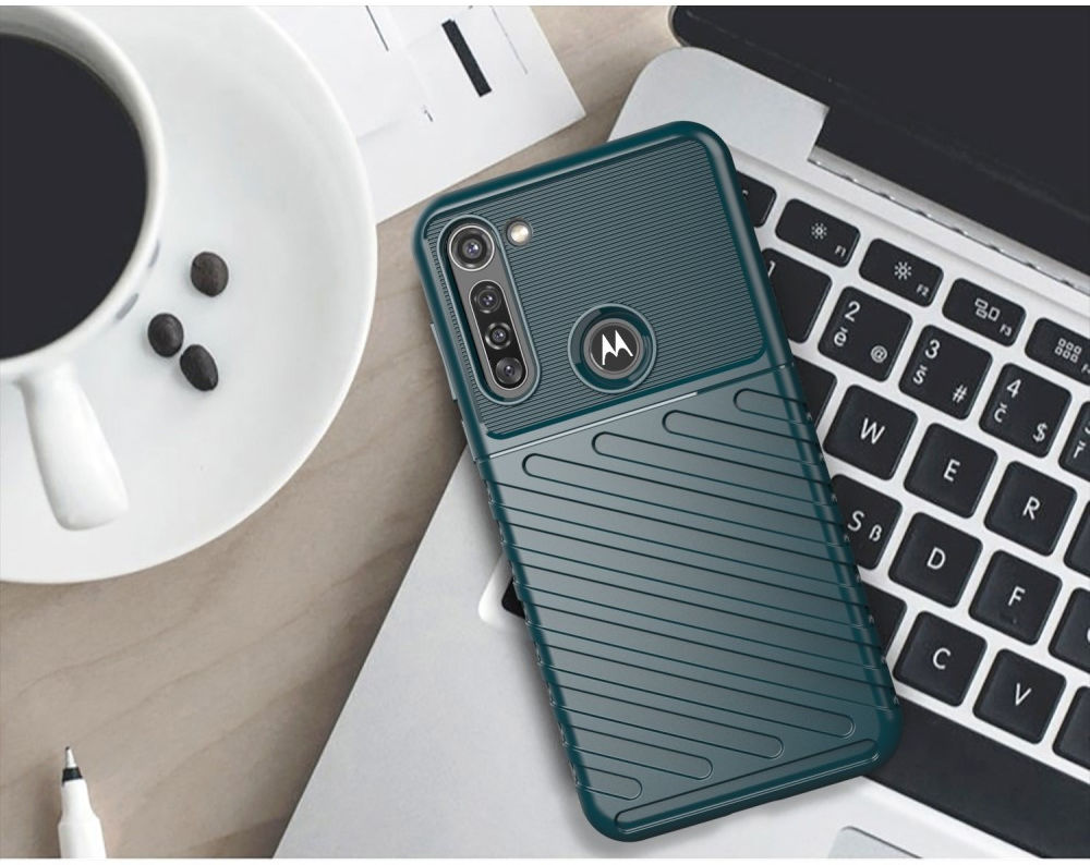Motorola Moto G8 Power Twill Thunder Texture Back Cover Groen afbeelding 2
