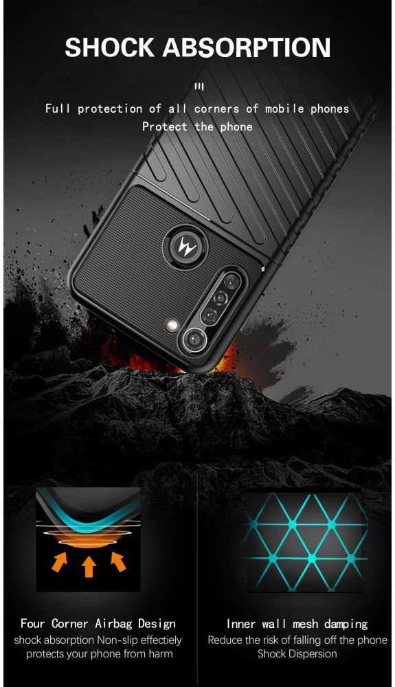 Motorola Moto G8 Power Twill Thunder Texture Back Cover Groen afbeelding 3
