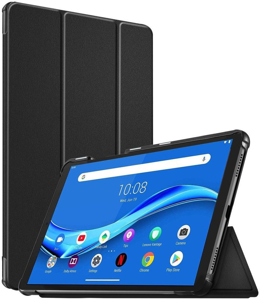 Lenovo Tab M10 Plus / FHD Plus Hoes Tri-Fold Book Case Zwart afbeelding 11