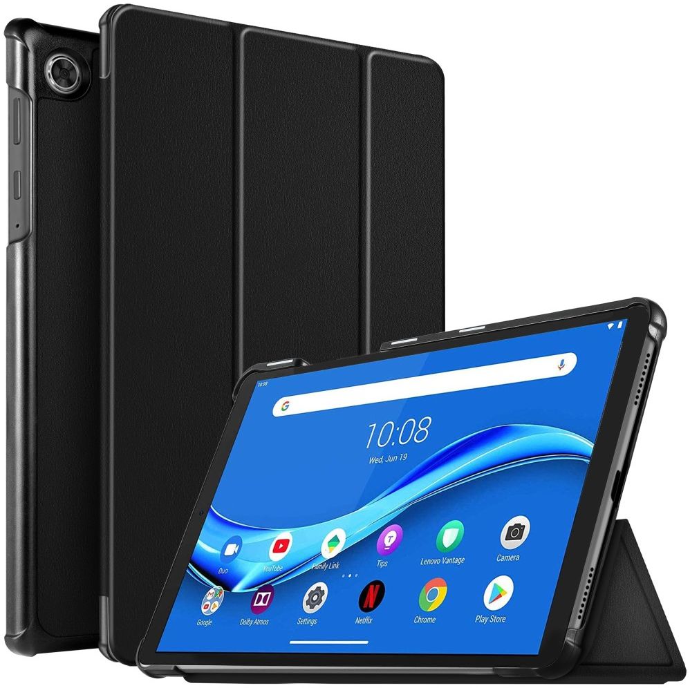 Lenovo Tab M10 Plus / FHD Plus Hoes Tri-Fold Book Case Zwart afbeelding 1