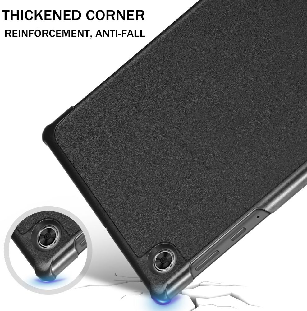 Lenovo Tab M10 Plus / FHD Plus Hoes Tri-Fold Book Case Zwart afbeelding 7